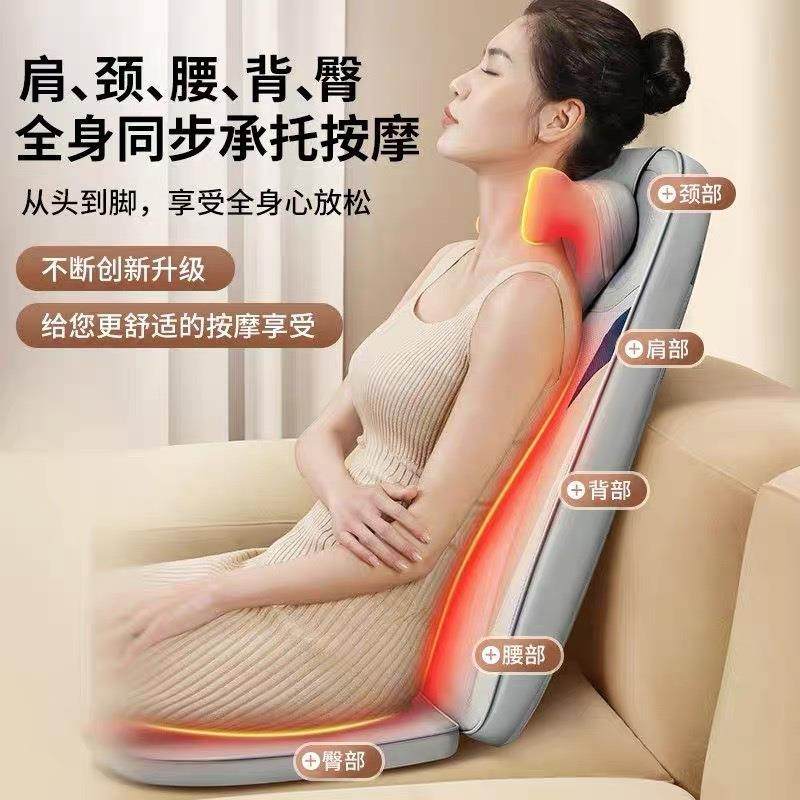 新款直销多功能仿真人按摩靠垫家用颈椎肩部背部腰部揉捏经络疏通