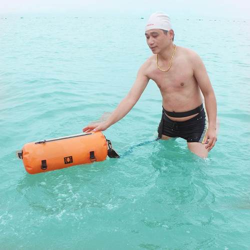 新款直销潜水背包防水包可泡水下游泳包漂流溯溪耐用TPU背囊20L