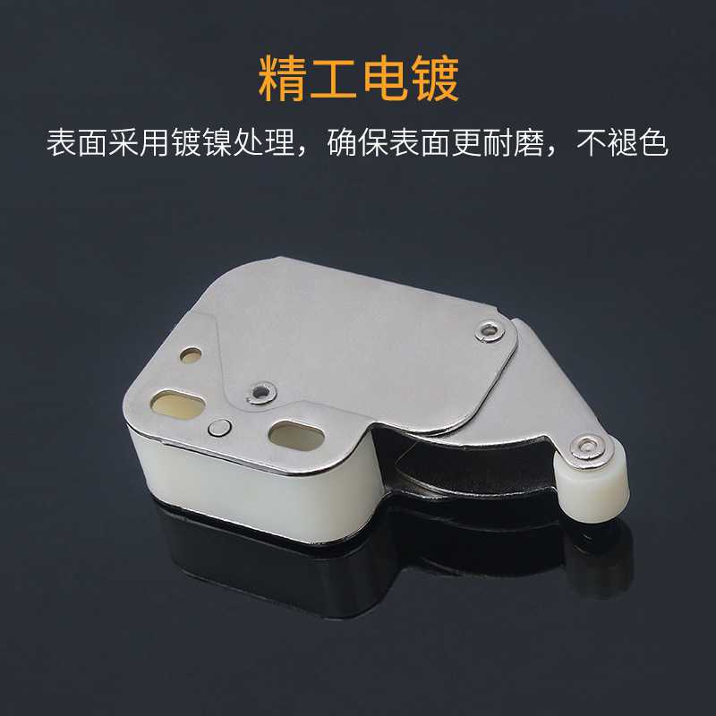 新款直销迷你勾制象鼻锁扣衣柜橱柜门锁反弹自锁器家具铝合金现代