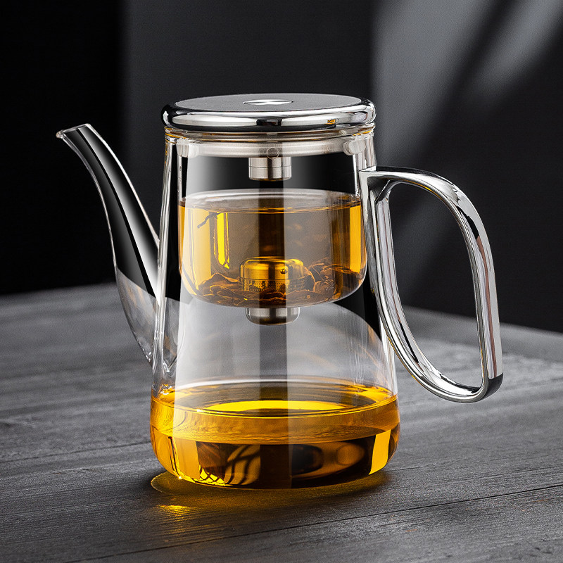 适放锌合金高档无杆飘逸杯加厚高硼硅玻璃耐热泡茶壶办公居家茶具,餐饮具,飘逸杯,淘宝优惠券,粉丝福利购,淘宝优惠卷