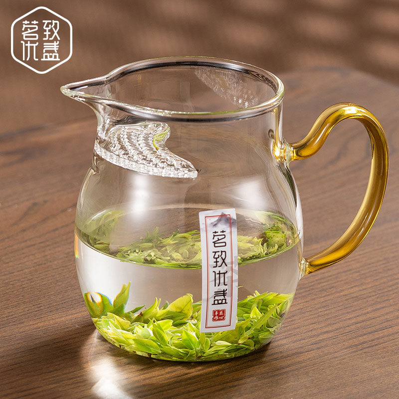 茗致优盏月牙杯加厚耐热冲泡过滤