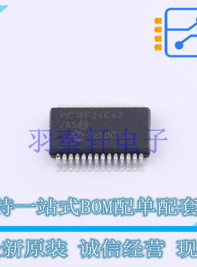 单片机(MCU/MPU/SOC) PIC18F24K42-I/SS SSOP-28-208mil MIC 全新