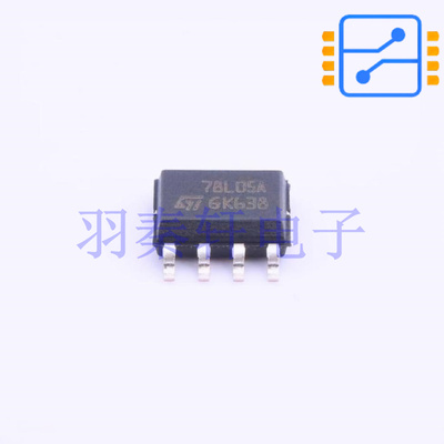 L78L05ACD13TR SOIC-8 工作温度0℃ ~ 125℃ 100mA 全新原装现货