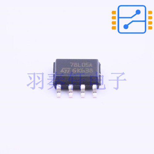 L78L05ACD13TR SOIC-8 工作温度0℃ ~ 125℃ 100mA 全新原装现货