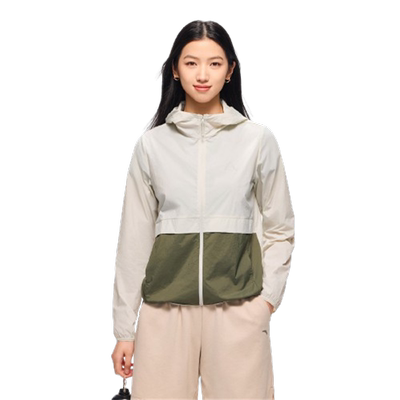 安踏轻壳防泼水防晒衣女