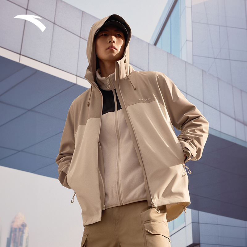 安踏男三合一冲锋衣两件套