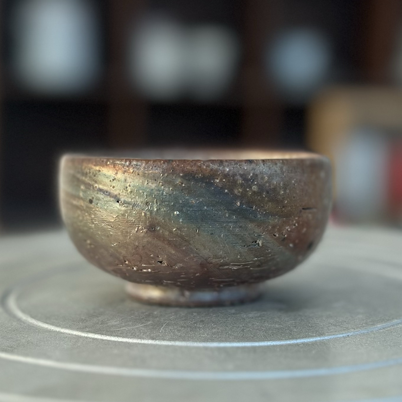 只此宋瓷 手作原矿粗陶古法柴烧自然落灰釉紫彩可养出彩茶具茶杯