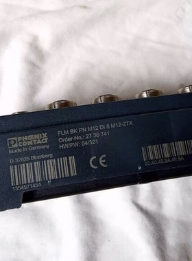 菲尼克斯FLM BK PN M12 DI 8 M12-2TX 二手拆机 2736741 议价