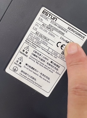 埃斯顿750W伺服驱动器：ED3S-08AEA   ED3M-0808AEA正常拆机 议价