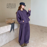 现已出不带披肩2026香芋紫呢料两件套装RF2c518-2515-p235-k359，女装套装/套裙，浙宝237