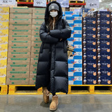 大货已出2025冬学院黑色暖鹅绒带帽长款羽绒ZB237-8863-P410-K618，女装羽绒服，浙宝237