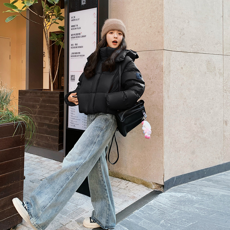 现货90白鸭绒2025冬季铂金款保暖带帽羽绒服ZB237-8876-P385K578,女装羽绒服,浙宝237