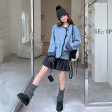 秋冬现货已出2025牛角扣双面撞色呢外套ZB237-2513-P165-K249，女装套装/套裙，浙宝237