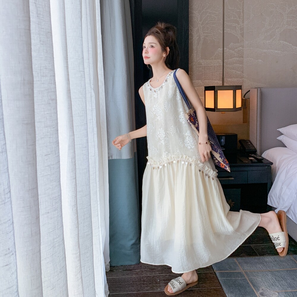现货已出2025重工刺绣连衣裙ZB237-6835-P135-K198,女装套装/套裙,浙宝237