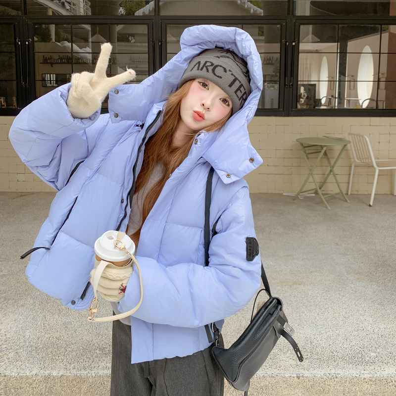 爆可脱卸双穿带帽25冬50鸭绒羽绒短款ZB237-2597-p285-k428，女装羽绒服，浙宝237