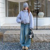 爆双色两面穿韩版立领25冬50鸭绒羽绒短款ZB237-2567-p245-k368，女装羽绒服，浙宝237