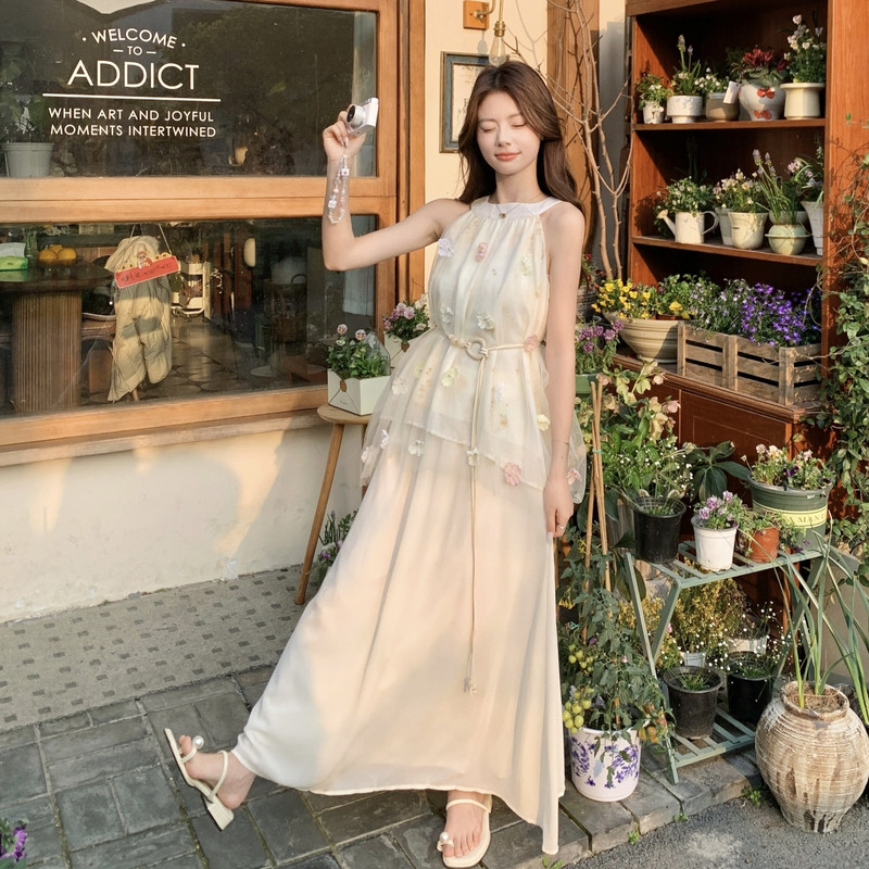 现货已出26韩系仙气儿立体花朵两件套裙RF2C518-2666-P175-K288,女装套装/套裙,浙宝237