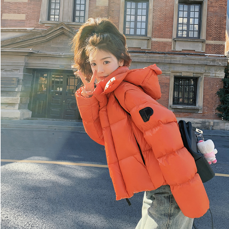 现货90白鸭绒2025冬季铂金款保暖带帽羽绒服ZB237-8876-P385K578，女装羽绒服，浙宝237