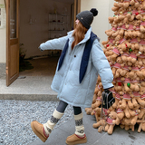 爆东大门韩版长帽耳朵撞色25冬90鸭绒羽绒款ZB237-2835-P545-K799，女装羽绒服，浙宝237