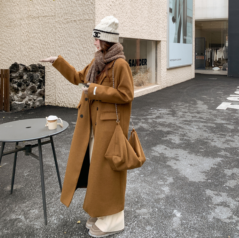 爆新款焦糖色带包包冬呢料90鸭绒羽绒中长款ZB237-2819-P445-K669，女装羽绒服，浙宝237