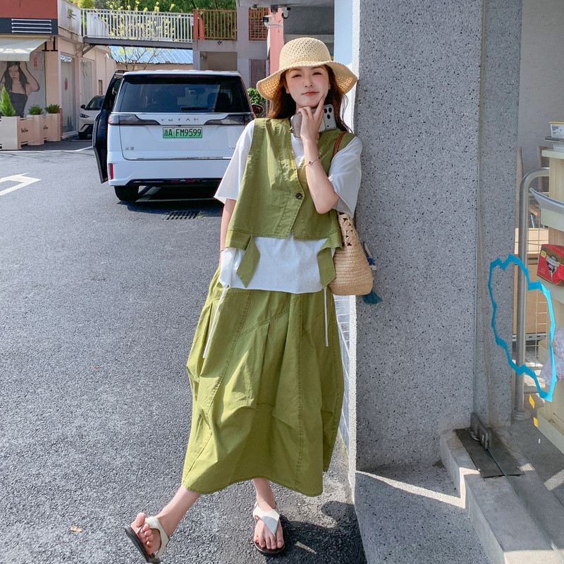夏现货26气质轻熟马甲裙子T三件套RF2C518-2671-P255-K398,商品下架区,浙宝237