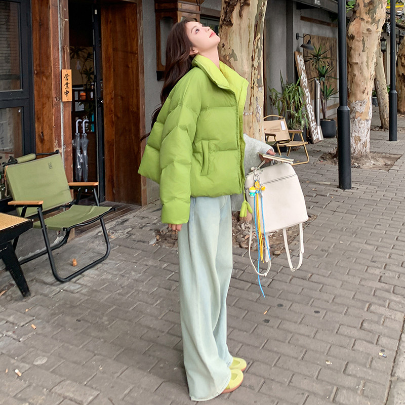 麦穗牛油果绿现货25冬50鸭绒羽绒短款ZB237-6661-p195-k298,女装羽绒服,浙宝237