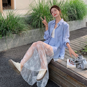 现在2029韩系宽松防晒拼接气质套装RF2C518-6869-p185-k258图片