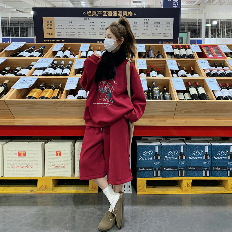 现货已出2025带毛毛围脖三件套装ZB237-6807-p185-k249,女装套装/套裙,浙宝237