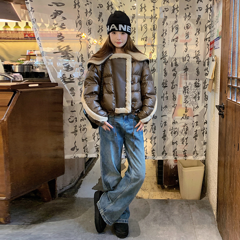 现货90白鸭绒24冬保暖带设计羽绒服ZB237-6697-p365-k555,女装羽绒服,浙宝237
