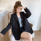 现货已出2025烫钻西服裙子两件套装RF2C518-6815-P185-K249，女装套装/套裙，浙宝237