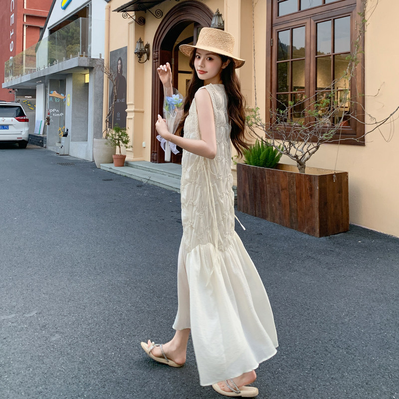 现货2026夏季重工钉珠压花工艺假两件裙RF2C518-2631-P215-K348，女装连衣裙，浙宝237