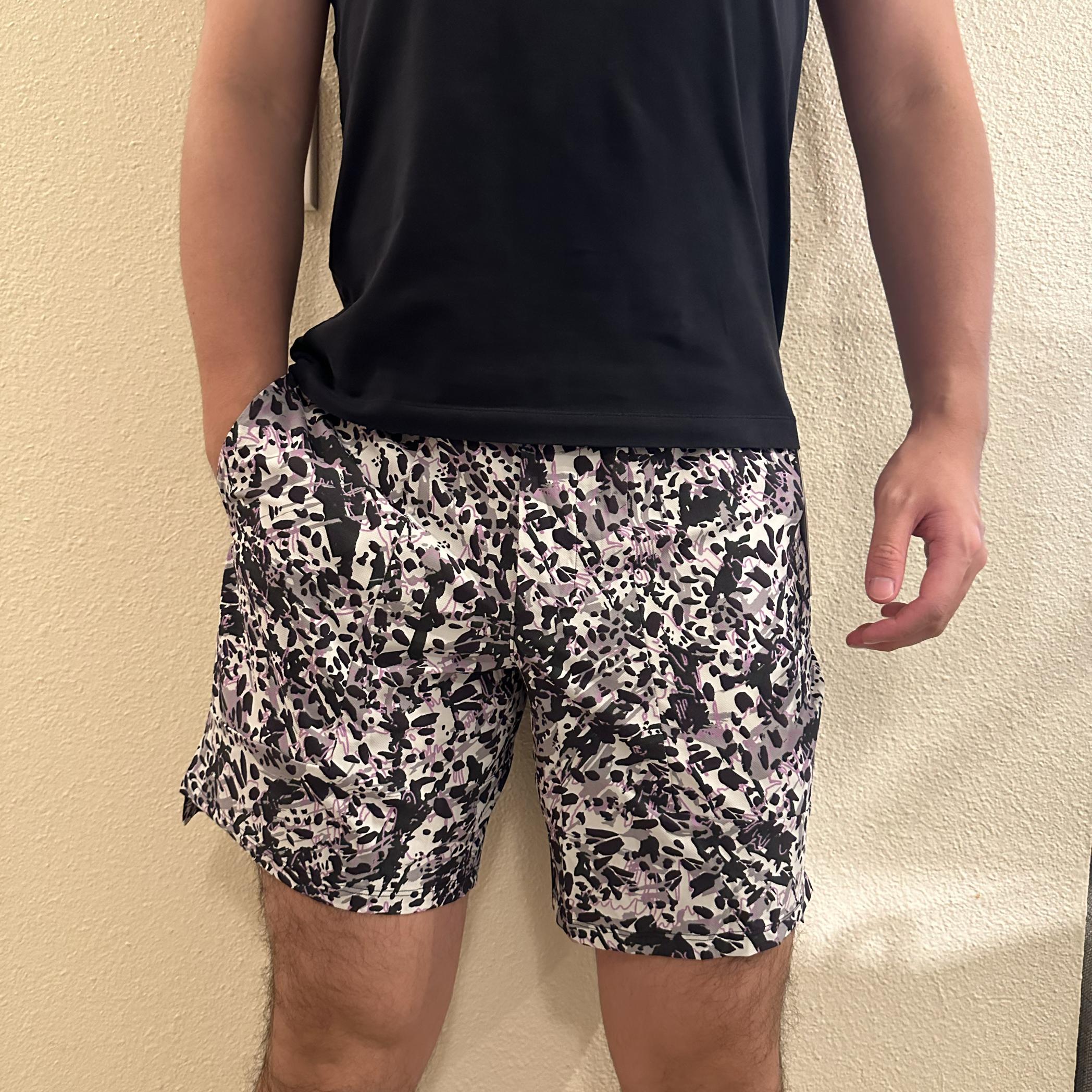 美代正品Lululemon露露乐檬男款短裤License To Train 7寸运动裤