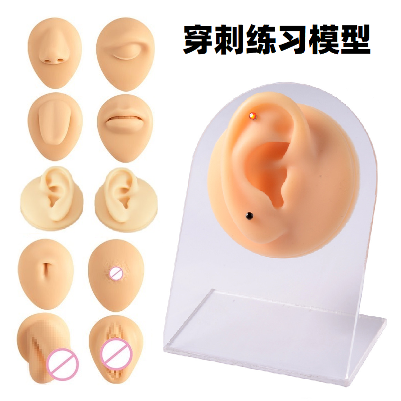 穿刺练习硅胶模型开店新手学穿孔