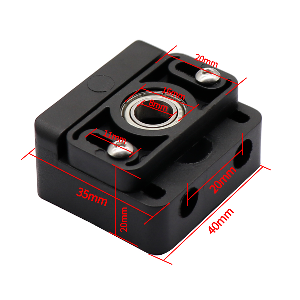 3d打印机DIY配件Z轴T8丝杆固定座升级版可调节注塑轴承固定支架