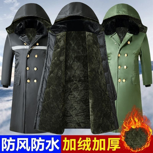 超厚棉大衣冬季加厚军大大衣迷彩工地棉袄男东北大棉服劳保过膝长