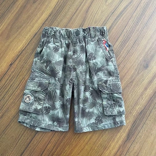 男童纯棉短裤原单小童松紧腰迷彩色经典百搭裤子偏硬耐磨夏款