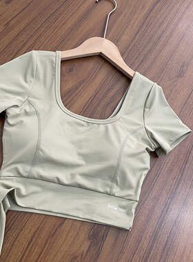 女童大童成人瑜伽服美背带胸垫短款运动背心内衣
