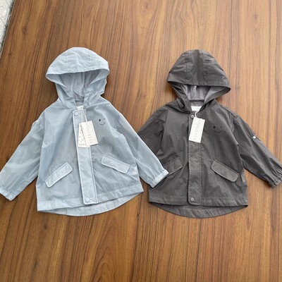 男童薄款外套小童超轻防晒服加帽春夏季皮肤衣防紫外线80-90cm