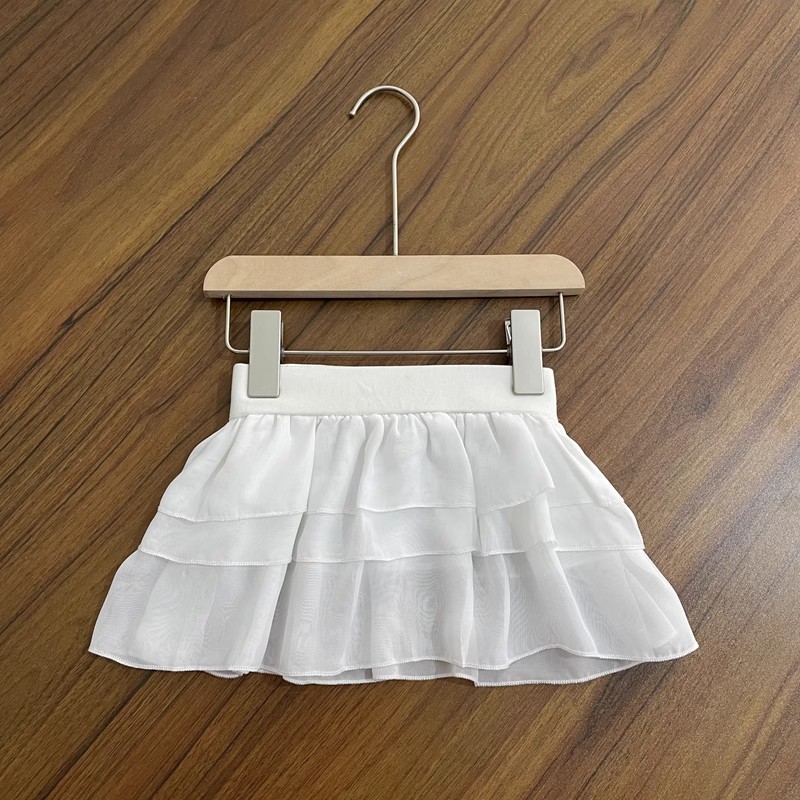 儿童舞蹈练功服半身裙芭蕾舞百搭白色半身裙春夏款100-140cm