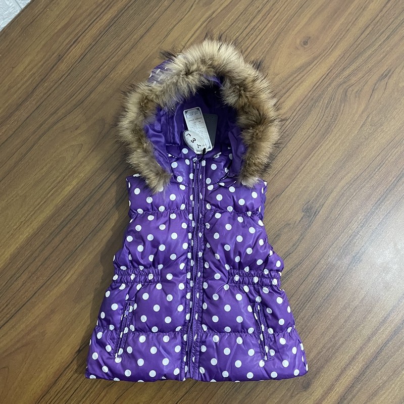 女童羽绒马甲小中童连帽拉链衫紫色波点甜美可爱百搭秋冬马甲上衣,童装/婴儿装/亲子装,羽绒服,淘宝优惠券,粉丝福利购,淘宝优惠卷
