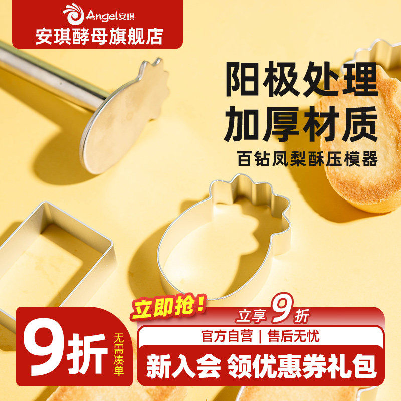 百钻凤梨酥压模器长方形饼干糕点压模器家用烘焙模具