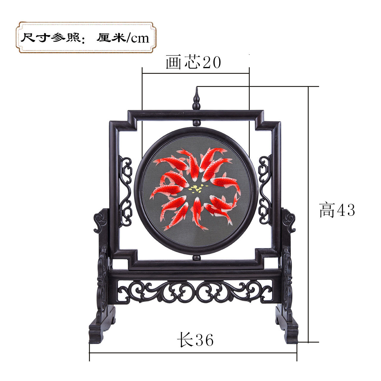 电视柜装饰品摆件客厅桌子摆设小饰品创意办公室工艺品苏绣双面绣