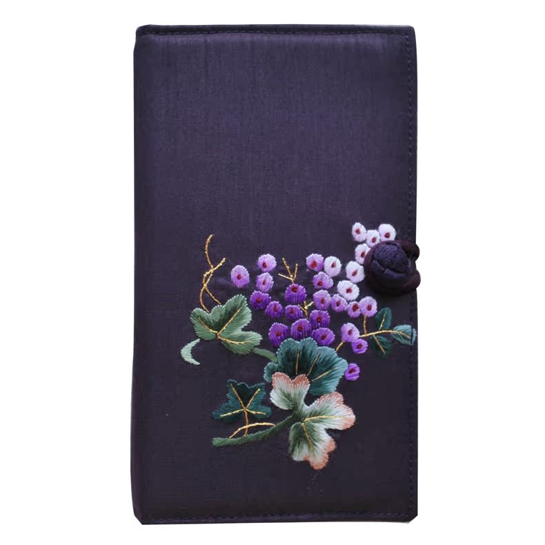 卡包女式多卡位小款刺绣钱包民族风布艺手工中国特色礼品送老外