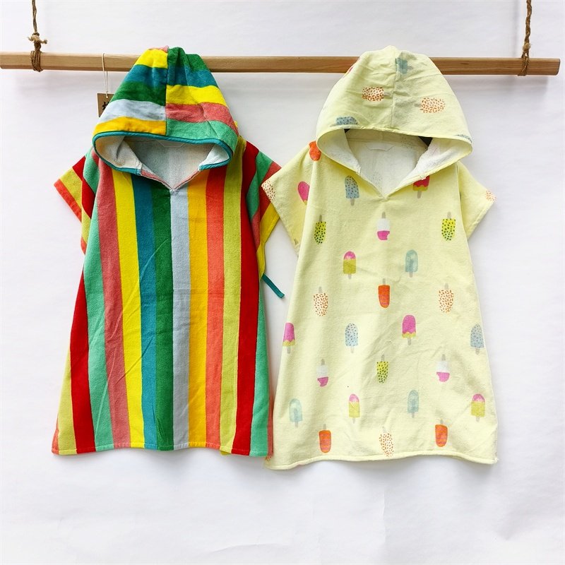 纯棉儿童带帽斗篷披风可穿浴巾吸水柔软全棉男女通用洗澡浴袍浴衣,居家布艺,浴裙/浴袍/浴衣,淘宝优惠券,粉丝福利购,淘宝优惠卷