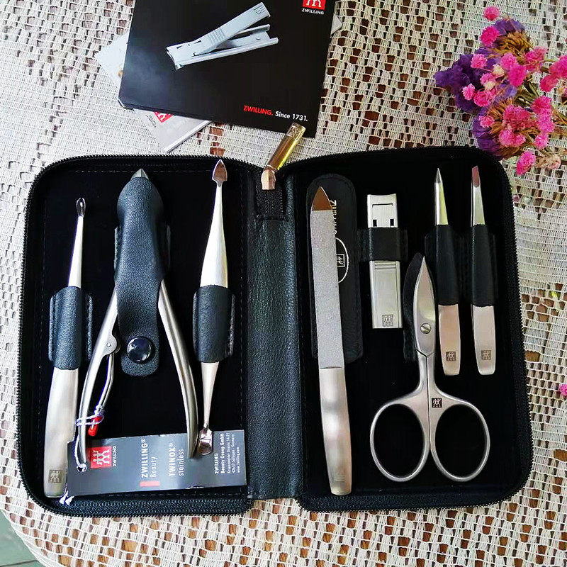 德国原装双立人zwilling 指甲刀5件6件7件8件套装修甲钳指甲剪