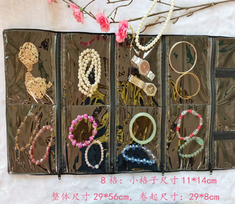 首饰绒布透明防氧化便携包珠宝袋