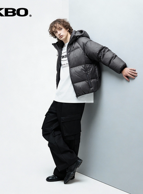 SKBO 羽绒服90绒冬季保暖潮流情侣外套连帽款防风防雪-MA252