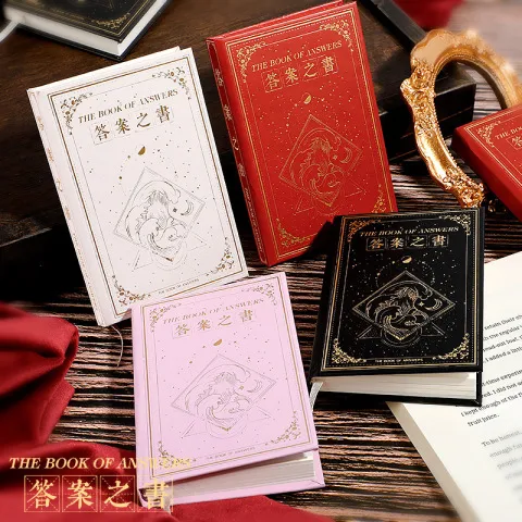 笔记本迷你版随身神奇双语答案之书ins口袋本创意的卡通便携