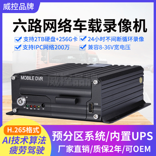 高清onvif数字货车监控主机录像机兼容IPC 6路H.265车载网络NVR