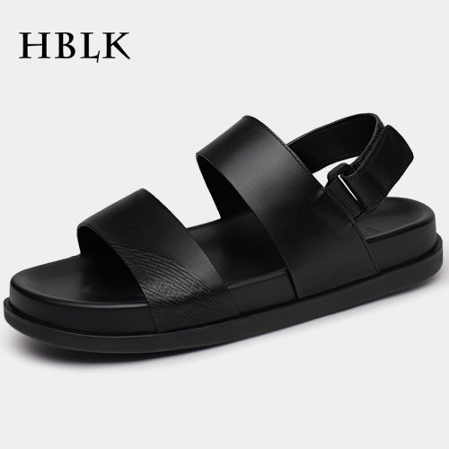 夏季户外两穿真皮沙滩鞋